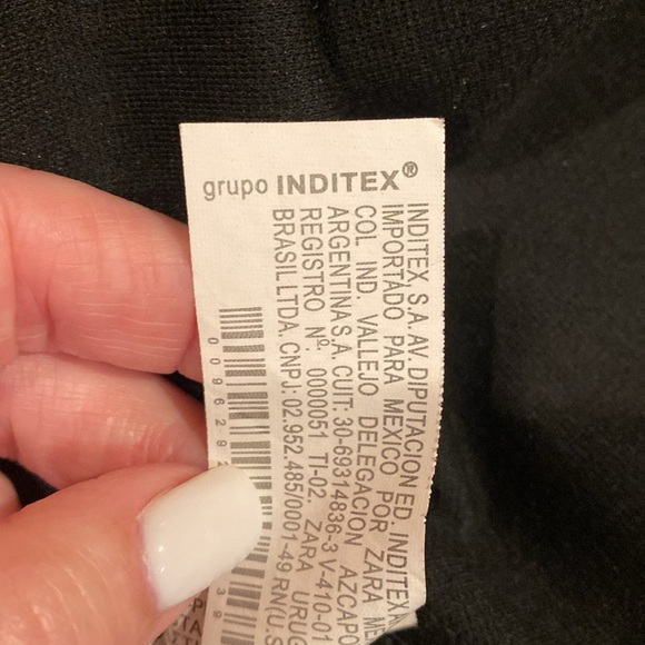 INDITEX Fabulous ladies unique black blazer with belt, size Medium - Picture 12 of 16